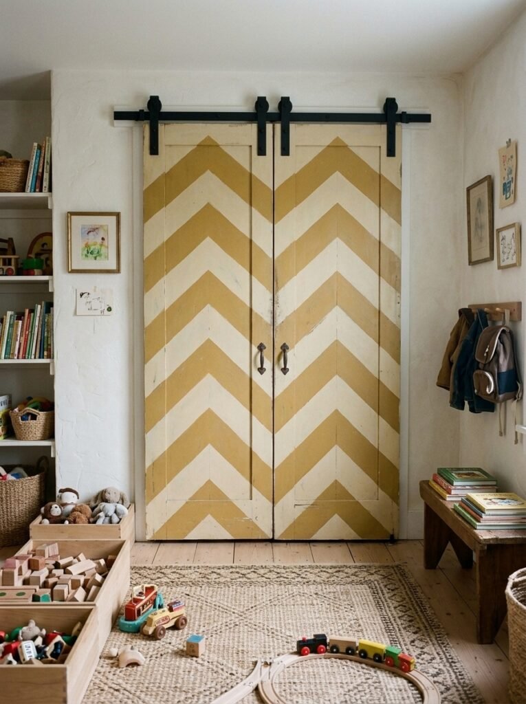 Star Trim Closet Door