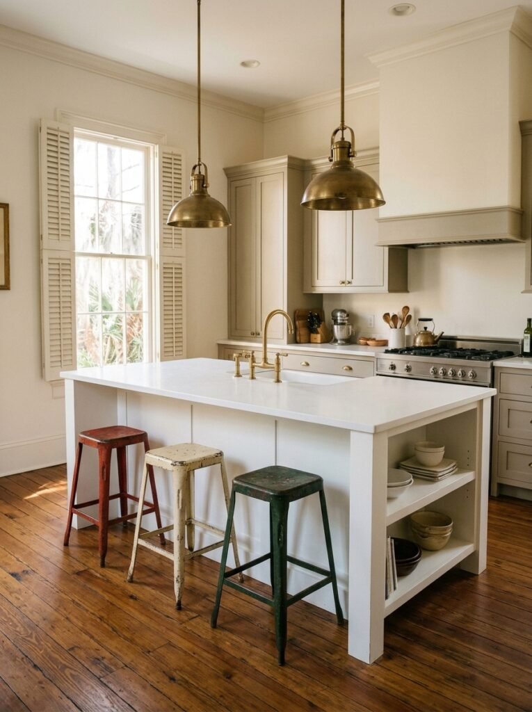 Vintage Bar Stool Island
