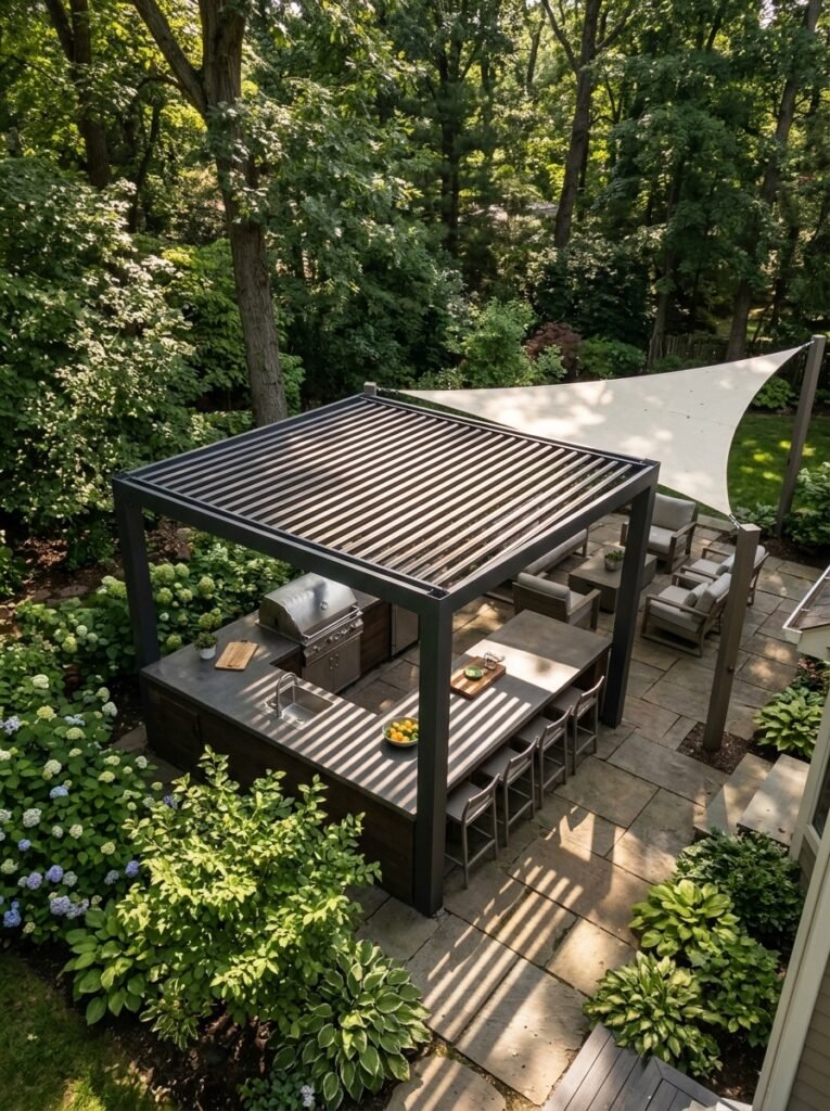 Ways to Cover an Outdoor Kitchen