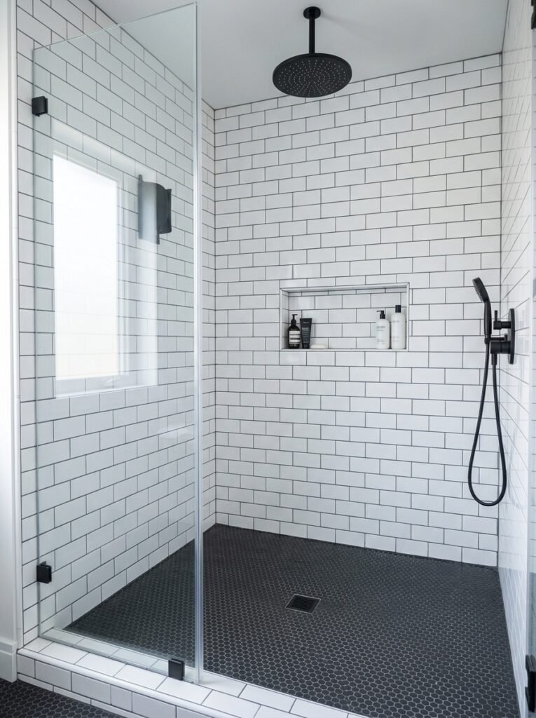 White Subway Tile Walk In Shower A Classic That Never Dates