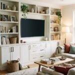 Wood-Paneled TV Wall