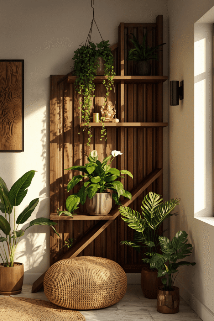Zigzag Shelf Decor for a Dramatic, Dynamic Look